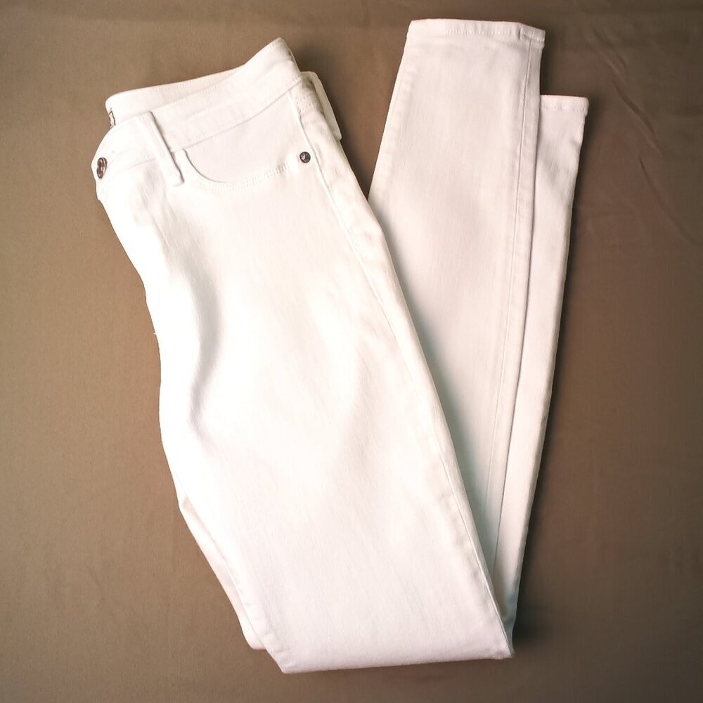 Abercrombie & Fitch Brand Women's Denim Jeans White Size 28 Size 6  Long Skinny